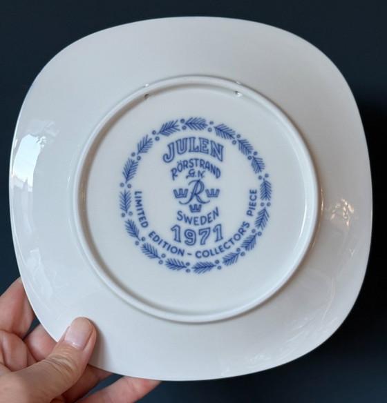 Image 1 of Rörstrand Julen set of 8 Gunnar Nylund plates