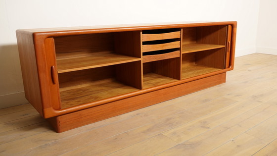 Image 1 of Vintage sideboard | 220 cm Dyrlund | 1960s | Tambourdeurtjes