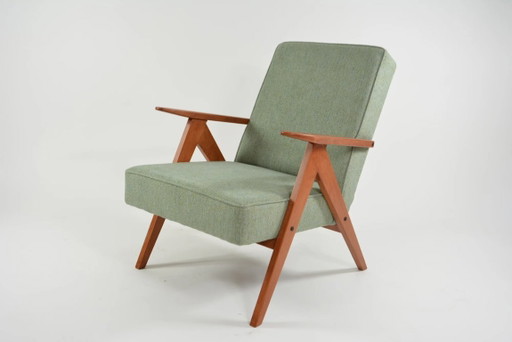 KOMPAS armchairs in light green mottled finish