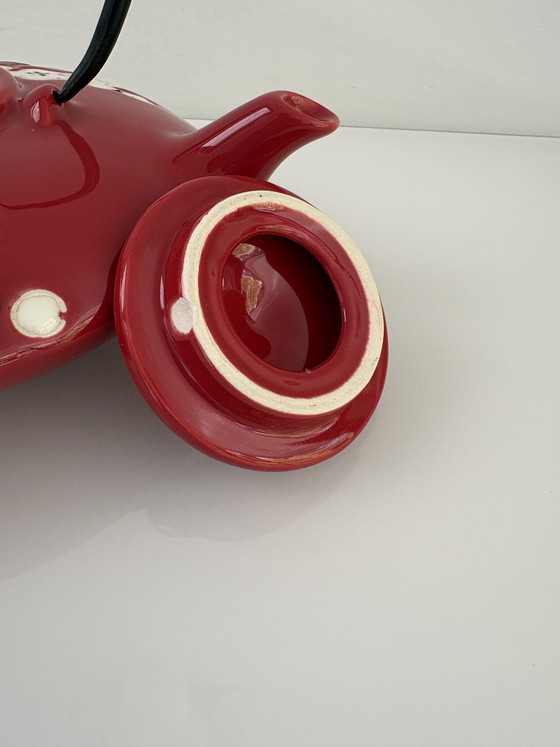 Image 1 of Traditional Japanese teapot in red ceramic, 700 ml capacity