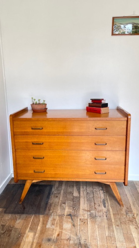 Vintage ladekast met kompasvormige poten – Ladekasten, Wood (photo 4 of 42)