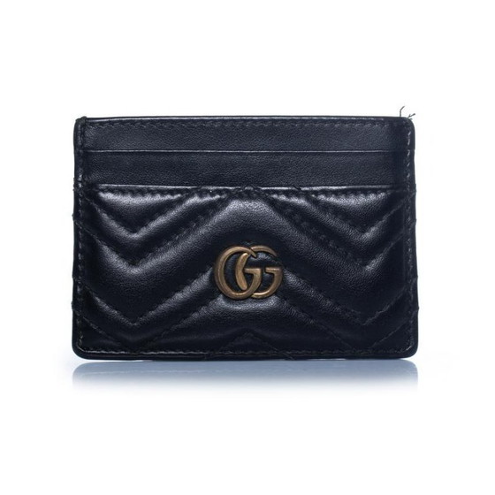 Image 1 of Gucci, GG Marmont card holder in black