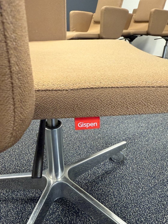 Image 1 of Gispen Triennial Classic – Set mit 6 Konferenzstühlen im niederländischen Design – Aluminiumgestell