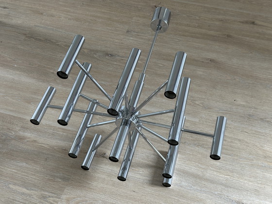 Image 1 of 1960s chandelier, "Sciolari" style