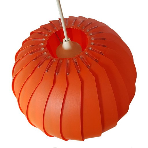 Rare Danish Menuett Pendant Light, 1970s - Design: Lars Schiøler – hanglampen, Plastic (photo 2 of 5)