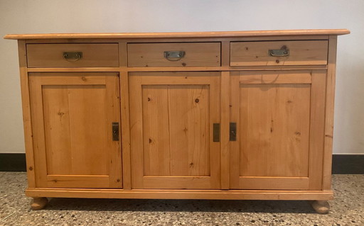 Credenza, cassettiera, legno tenero, antica