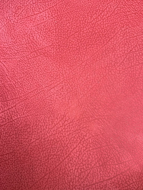 Sedia a dondolo vintage | Faggio e pelle nabuk rossa – Sedie a dondolo, Wood, Leather (photo 6 of 6)