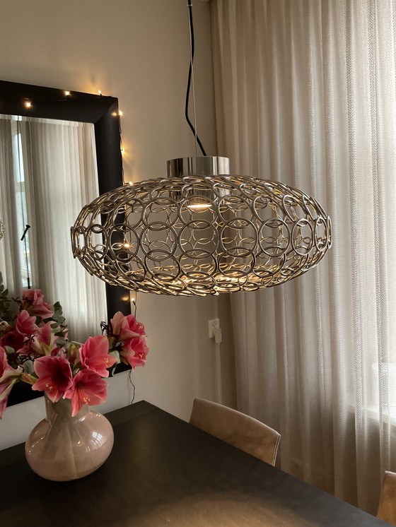 Image 1 of Terzani G.R.A. Design pendant lamp oval nickel