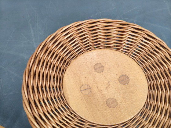 Image 1 of Een paar ULUV rotan bijzettafels van Jan Kalous, jaren 70.