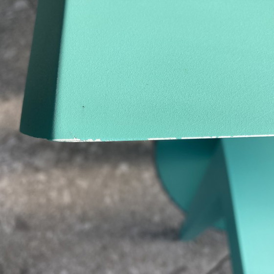 Image 1 of Kartell by Philippe Starck – Miss Balu tafel + 2 Miss Global stoelen – turkoois design set