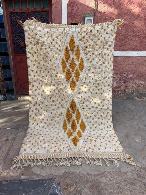 Traditioneel handgemaakt Berberkleed met kleurrijke patronen 150/250 cm – Aime Té, vloerkleden en tapijten, Wool