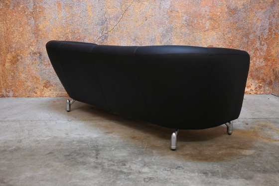 Neu bezogenes Sofa von Leolux Pupilla Design aus schwarzem Leder – 3-5 Sitzer Sofas, Leather (photo 5 of 10)