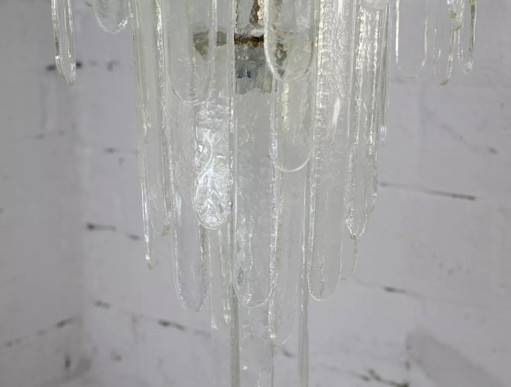 Lámpara de araña de Carlo Nason, fabricada por Mazzega, Murano. – kroonluchters, Crystal (photo 2 of 15)