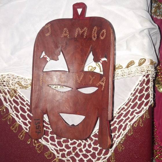 6 x Masques Africains 2 – Décorations murales, Wood (photo 8 of 12)
