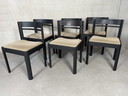6X Vintage 1970'S Brutalist Dining Chairs