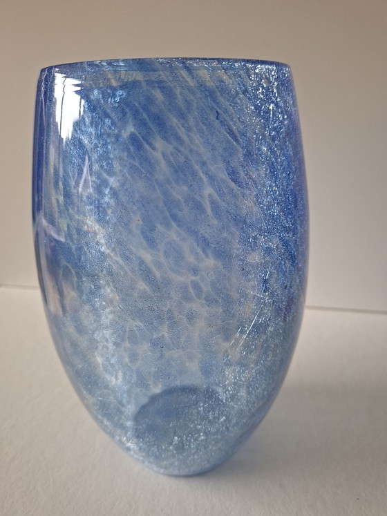 Vaso MCM Norvegese cristallo ghiacciato, Vasi, Vetro, Blu (foto 3 di 5)
