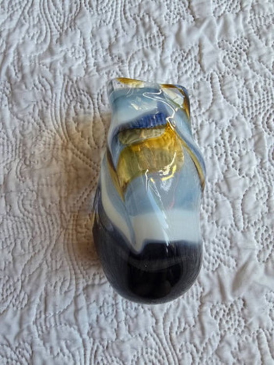 Mdina Glass Malta blown glass soliflore vase, signed 2013 (photo 4 of 5)