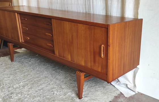 Image 1 of Dressoir van teakhout in Scandinavische stijl - Arnø meubels - jaren 1950/60