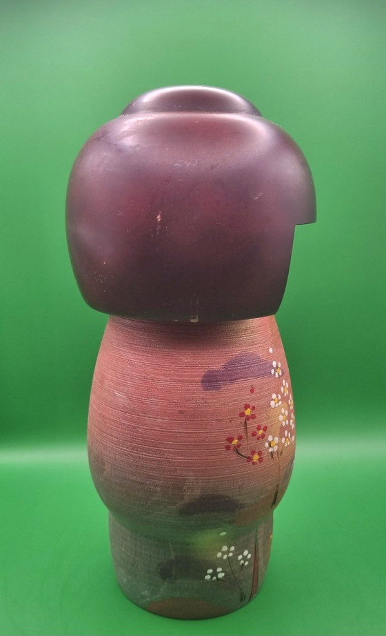 Magnifica grande Doshin Kokeshi di Masae Fujikawa – Oggetti decorativi, Legno (photo 2 of 6)