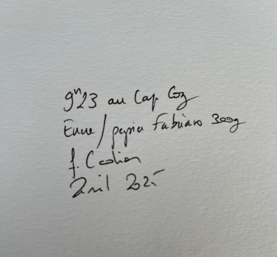 Image 1 of Inchiostro di china su carta Fabriano bianca da 300 g