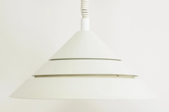 White Pull-Pendant Hans Agne Jacobsson – AB Markaryd, Pendant lamps, Metal (photo 4 of 5)
