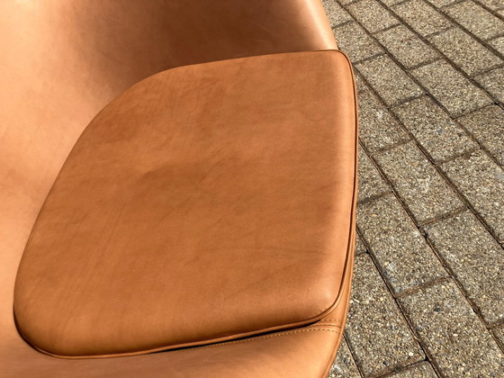 Image 1 of Exclusive early Fritz Hansen Egg Chair from 07–‘63 in Cognac Camel vintage leather in MINT CONDITION!!