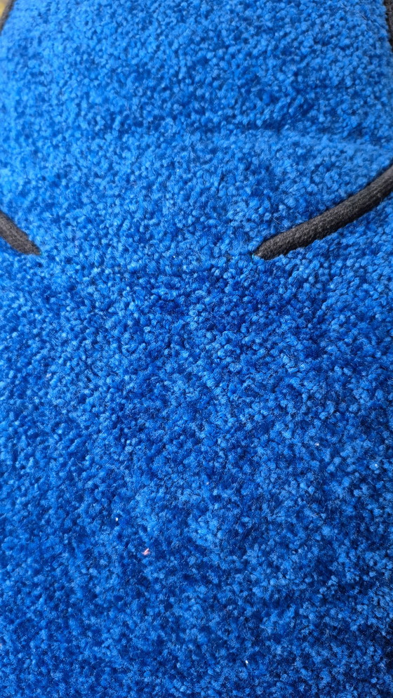 Image 1 of 2 cuscini Keith Haring Bretz giallo + blu design classico del 1998