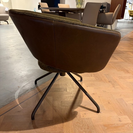 Label vandenberg Lola Fauteuil, Label Van den Berg, Cuir, Métal, Noir (photo 3 sur 5)
