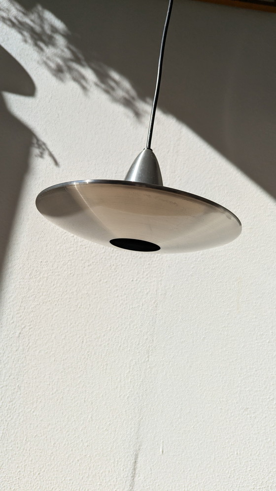 Image 1 of Lampada a sospensione doppia Hala Zeist UFO vintage in alluminio
