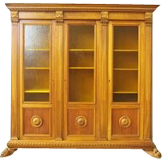 Image 1 of Vintage display cabinet in cherry wood, Italy 1960