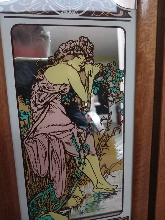 Image 1 of Serie in 4 parti "Le 4 stagioni" di Alphonse Mucha.
