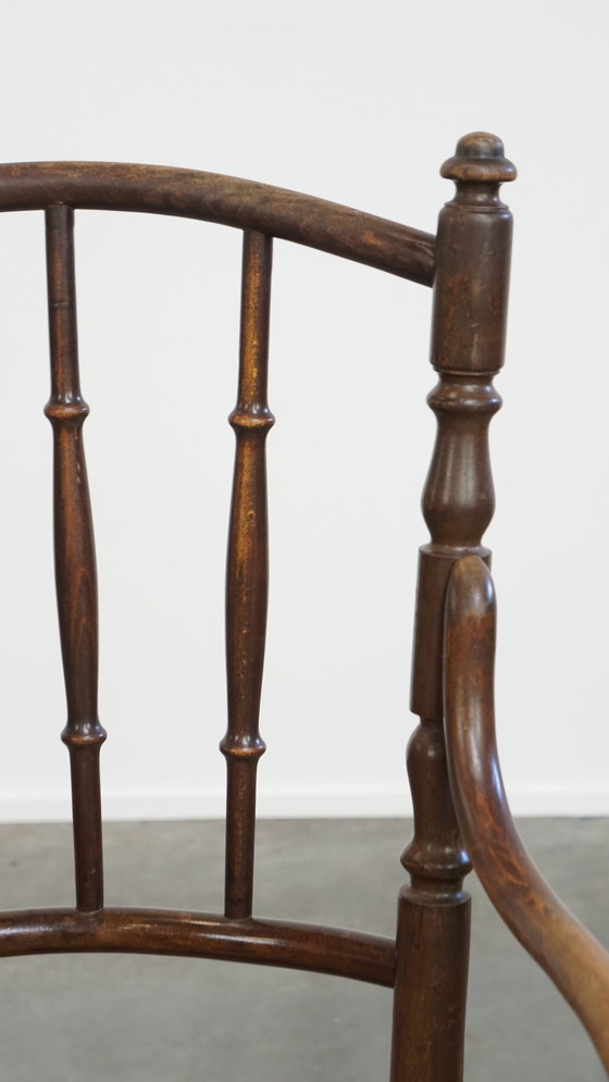 Image 1 of Originele Vintage Thonet Bistro Design Stoel Met Armleuningen