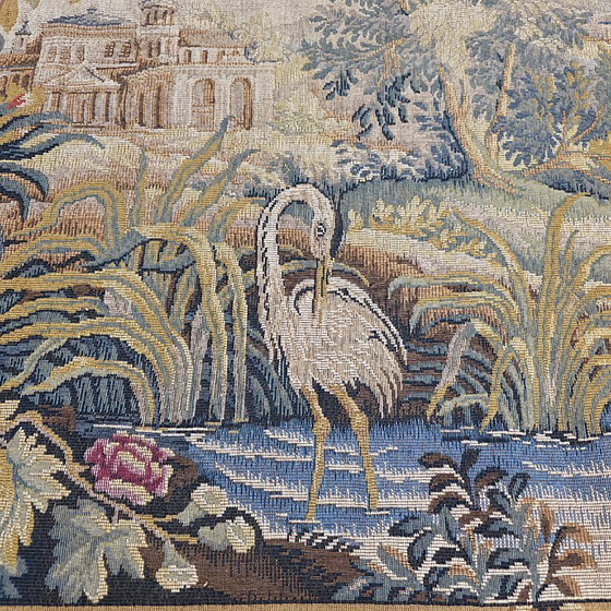 Image 1 of Tenture murale vintage française de style Aubusson Le Lignon, 1970