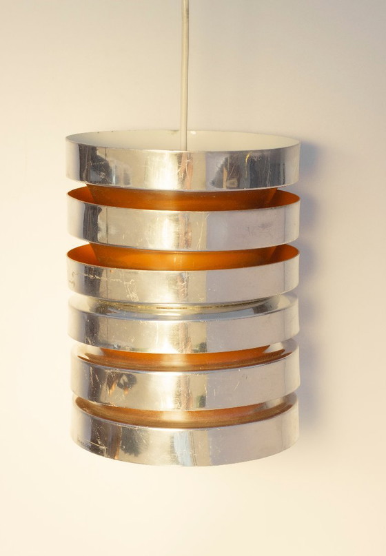Image 1 of Carl Thore Granhaga Metallindustri Stapelpendelleuchte, skandinavisch, 1970er Jahre