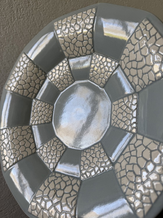 Image 1 of Plato con base de cerámica Art Déco