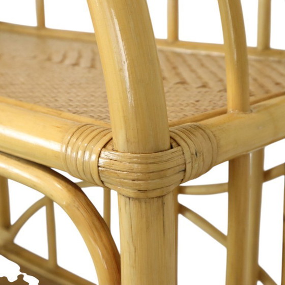 Image 1 of Rattan Rack Bookcase Boho Style