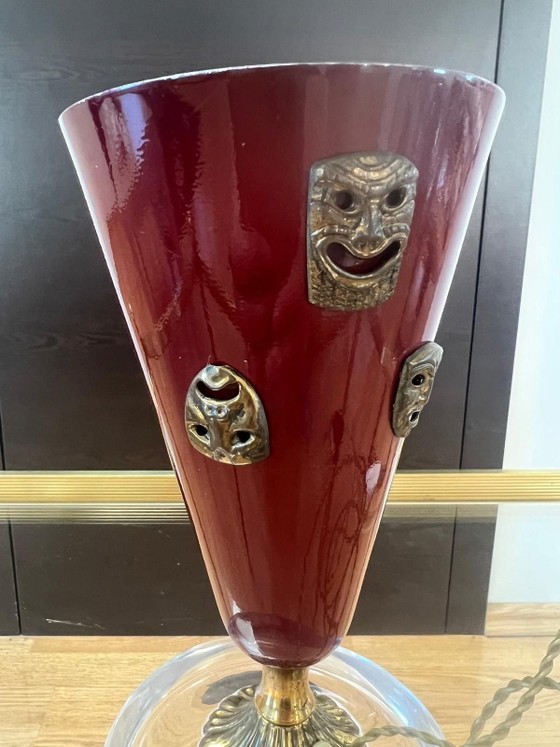 C.A.L.B. Table Lamp with masks in style  of Gio Ponti (photo 2 of 9)