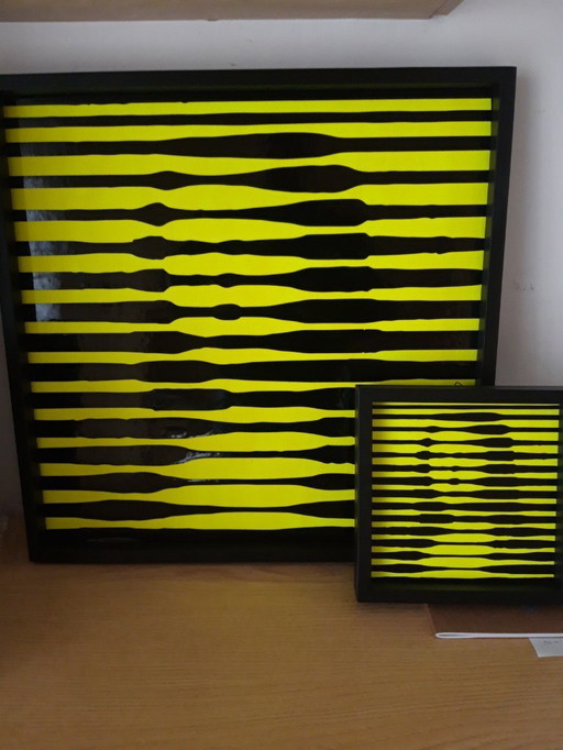 Fluorescent Mona Lisa