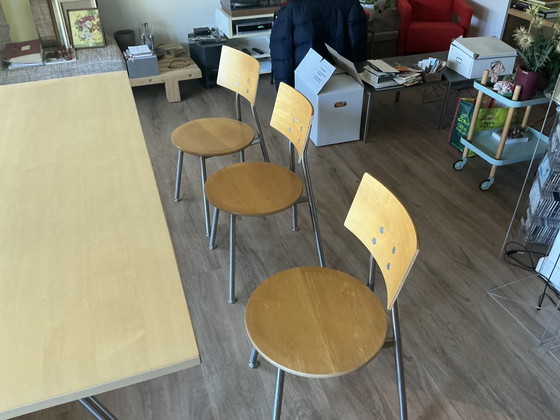 Image 1 of Bulthaup Kitchen Table With Bench And 3 Chairs
