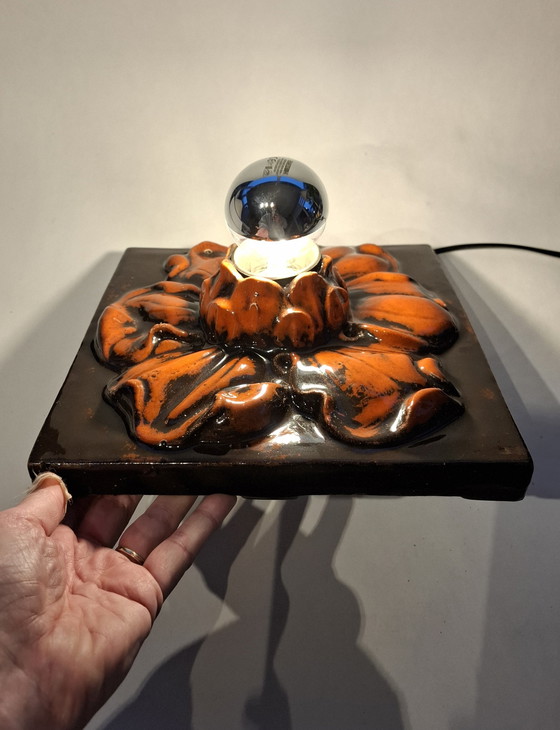 Image 1 of Grande lampada da parete in ceramica vintage