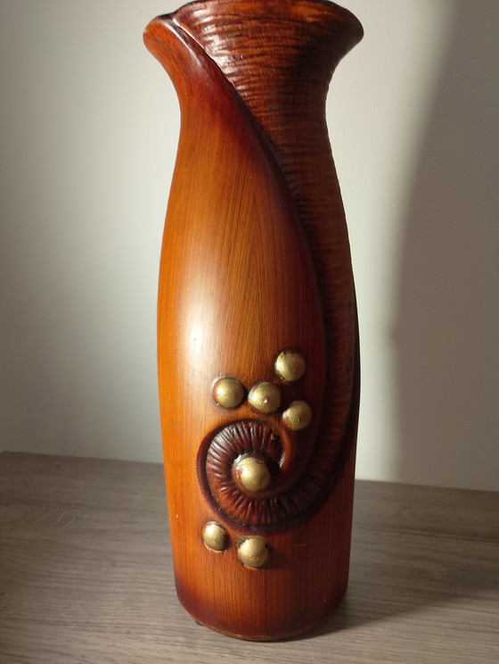 Image 1 of CARSTENS TONNIESHOF 7079 vase, Xenia luxury series, designed by Gerda Heuckeroth, with the interlocking 2 Cs logo, Germany