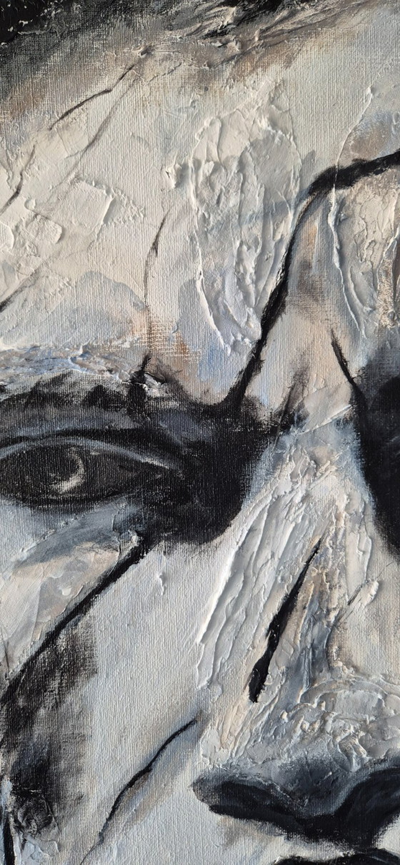 Silence in Stone - Acrylic on Linen Canvas – Paintings & Drawings (photo 4 of 6)
