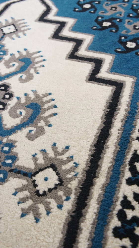 Image 1 of Orientteppich mit blauen und weißen Schattierungen 181x90cm