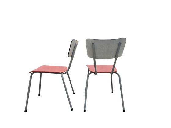 Image 1 of Rawi - Design retrò - 2 sedie da pranzo vintage con struttura tubolare - anni '60