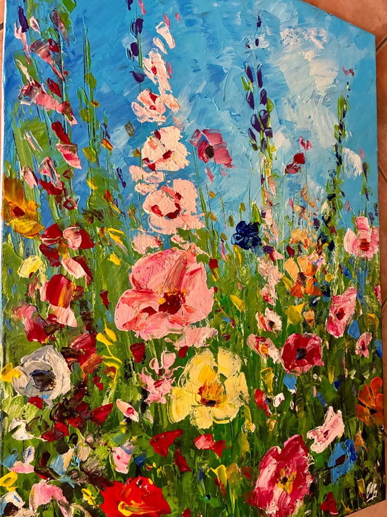 Field of Flowers – Paintings & Drawings, Canvas (photo 6 of 12)