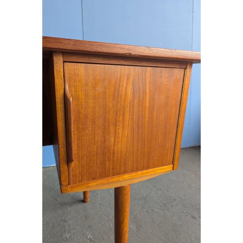 Scrivania vintage autoportante in teak, Danimarca anni '60 – Scrivanie, Wood, Mid Century Modern (photo 7 of 13)