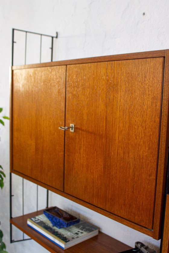 Image 1 of Mensola vintage in teak, mensola a muro, credenza, metà del XX secolo, anni '60