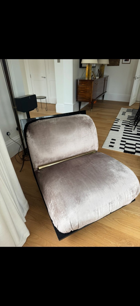 Image 1 of Een paar vintage Franse loungestoelen