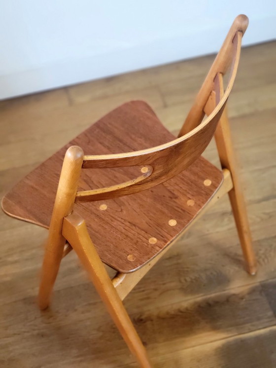 Image 1 of 5 sedie Sawbuck CH29 di Hans J. Wegner per Carl Hansen & Søn