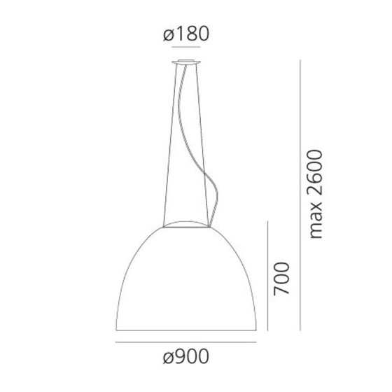 Lampada a sospensione NUR di Artémide, Artemide, Lampadari, Alluminio, Grigio (foto 5 di 7)